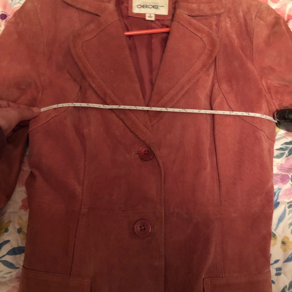 pink suede jacket - Picture 4 of 7
